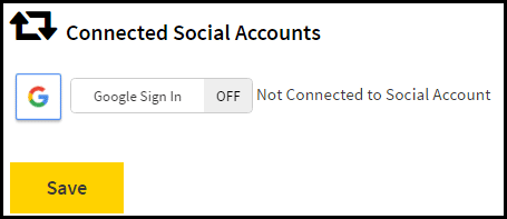 Connected Social accounts
